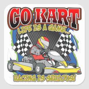 racing go kart stickers